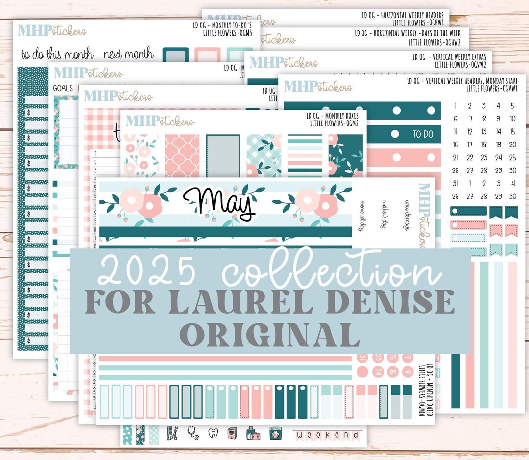 MAY 2025 Stickers for the Large Nancy & Anne Laurel Denise Planner ...