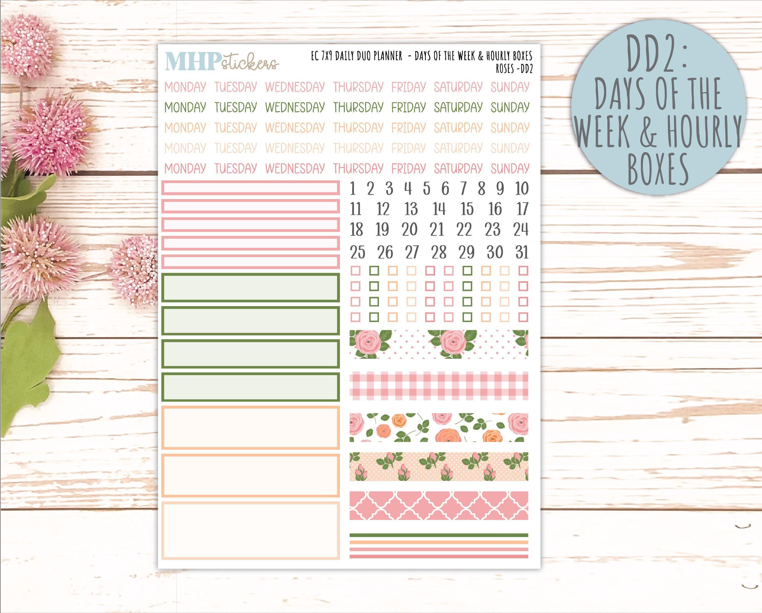 MAY Daily Duo Sticker Kit for 7x9 Erin Condren Planners. 2026 ...