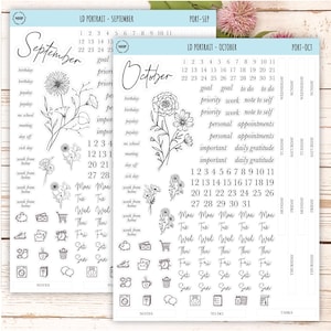 Minimalist Stickers for the Laurel Denise Scout Planner(formerly Portrait Planner). || LD-P image 6