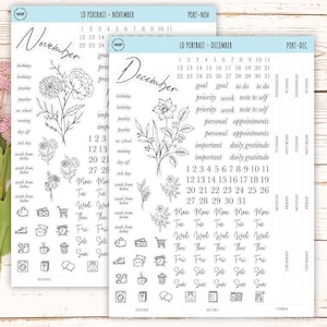 Minimalist Stickers for the Laurel Denise Scout Planner(formerly Portrait Planner). || LD-P image 7