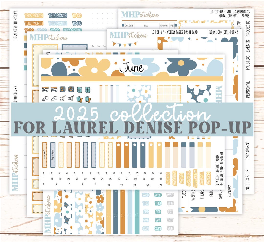 June 2025 Stickers for the Jo Laurel Denise Planner (formerly Pop-up ...