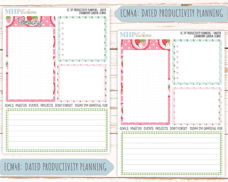 MONTHLY Kit Stickers for 7x9 Erin Condren Planners. 2025 Collection ...