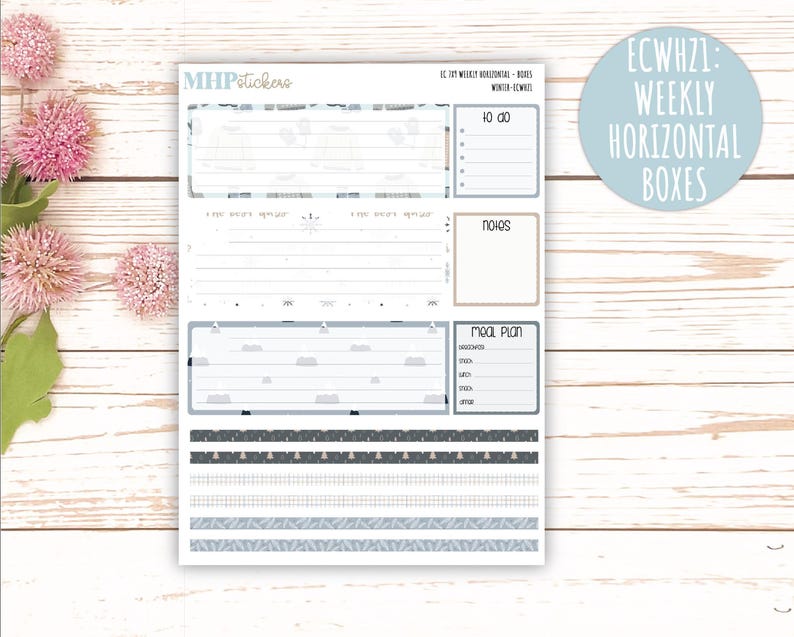 JANUARY Weekly Planning Kits for 7x9 Erin Condren Planners. "winter ...