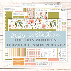 JUNE Stickers for EC Teacher Lesson Planner. 2025 Collection  &quot;Bloom Time&quot;  || ECT