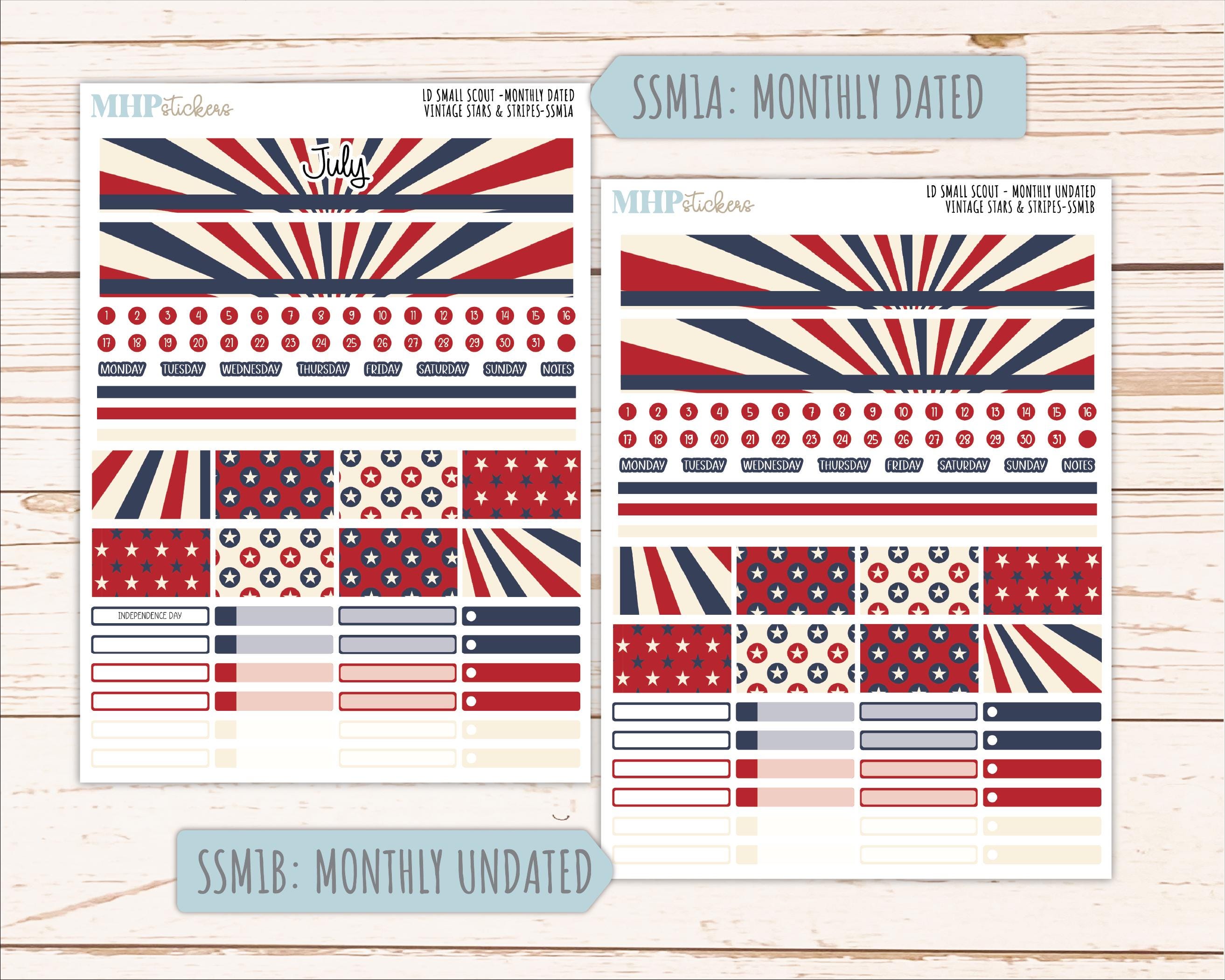 JULY 2026 Stickers for the Small Scout Planner. for Laurel Denise ...