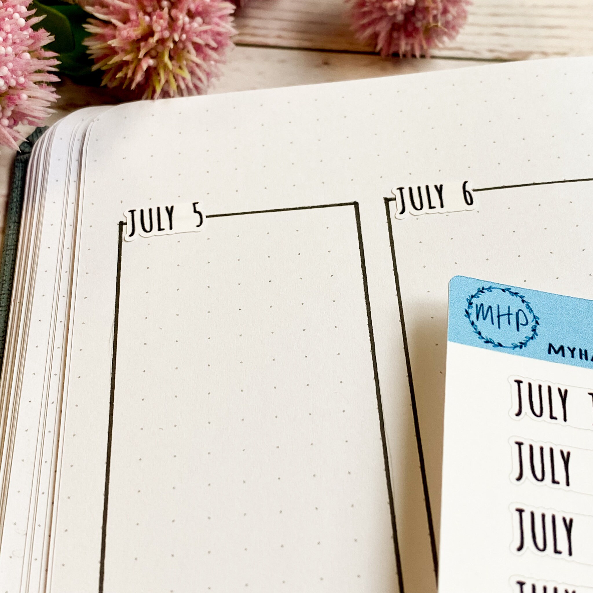 Days of the Year Planner Stickers. Month & Number Day for Planners and ...