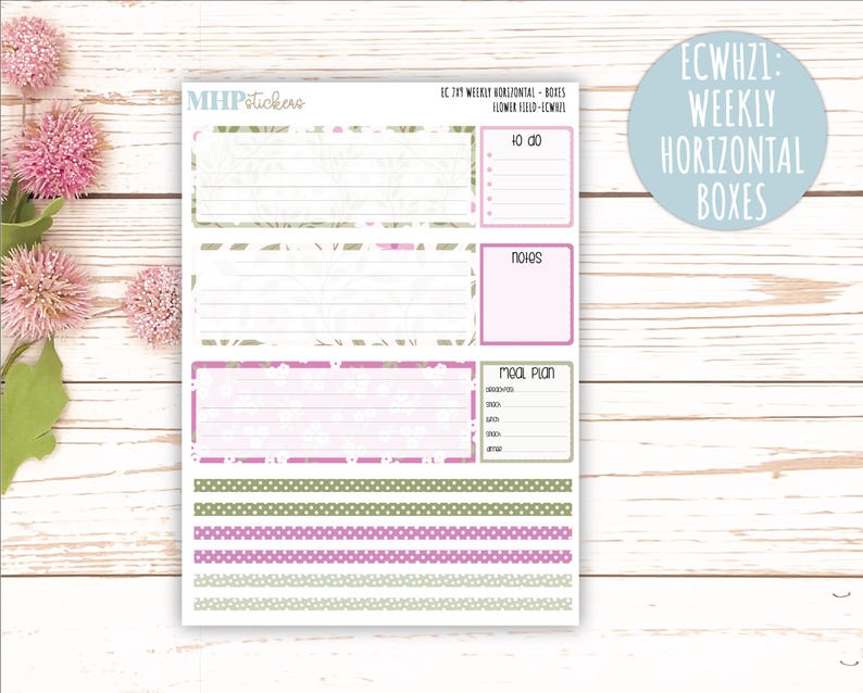 APRIL Weekly Planning Kits for 7x9 Erin Condren Planners. "flower ...