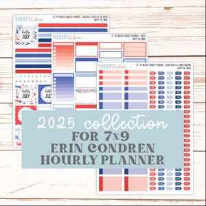 Kit de planification horaire hebdomadaire de juillet pour les agendas Erin Condren 7x9. « Happy 4th » || Cour européenne des droits de l'homme