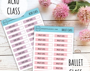 Planner Stickers for Dance Class Schedules. College Planner. Teacher S – My  Happy Place Stickers