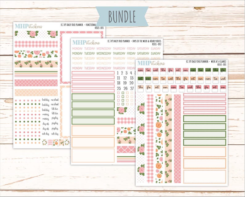 MAY Daily Duo Sticker Kit for 7x9 Erin Condren Planners. 2026 ...