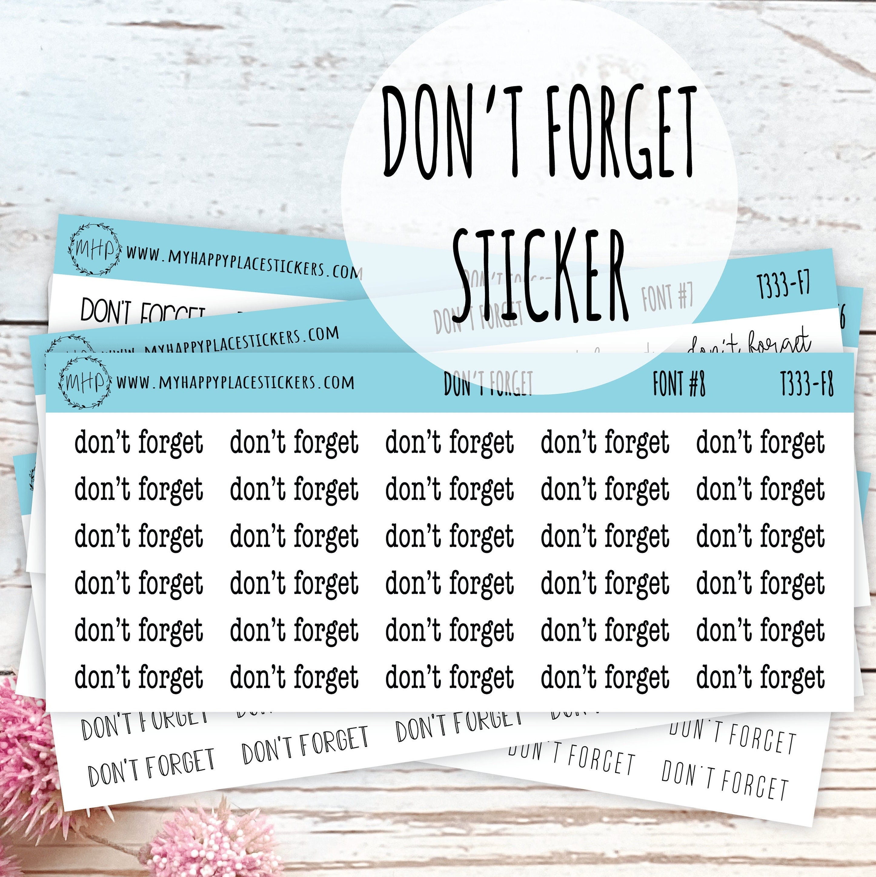 X-large Date Number Stickers for Planners, Organizers and Bullet Journals.  College Planner. 8 Fonts to Choose From H522 