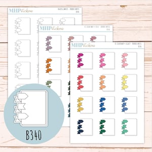 Anteckningar Doodle Planner Stickers. EC Color Way || B340