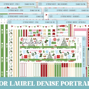 DECEMBER Stickers voor Laurel Denise Portrait planners. "Oh wat leuk" || POWF