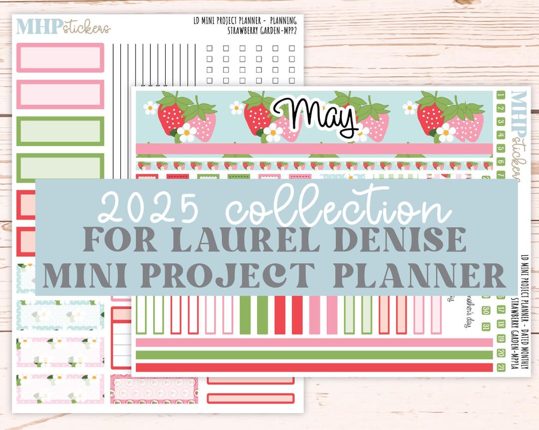 MAY 2025 Stickers for the Rose Small Laurel Denise Planner (formerly ...