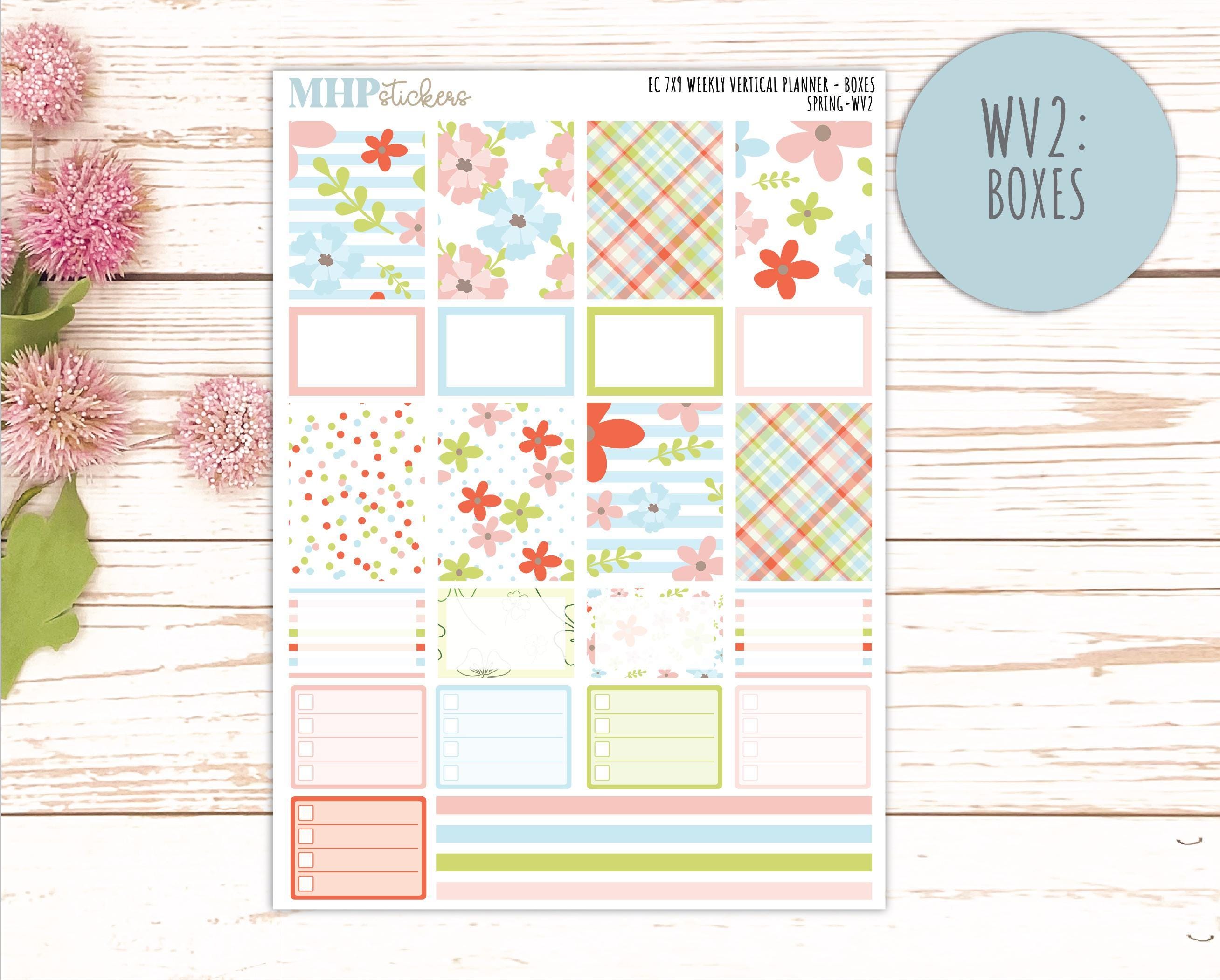 MARCH Weekly Vertical Kits for 7x9 Erin Condren Planners. 2026 ...