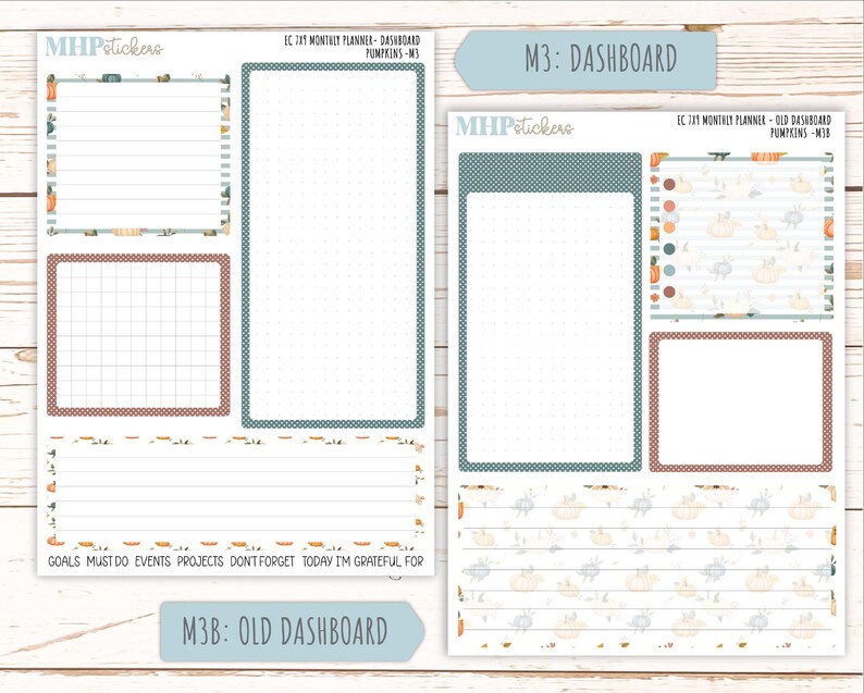 OCTOBER MONTHLY Kit for 7x9 Erin Condren Planners. 2025 Collection ...