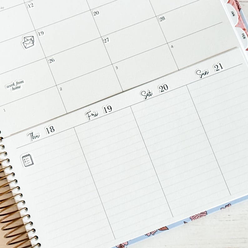 Minimalist Stickers for the Laurel Denise Scout Planner(formerly Portrait Planner). || LD-P image 9