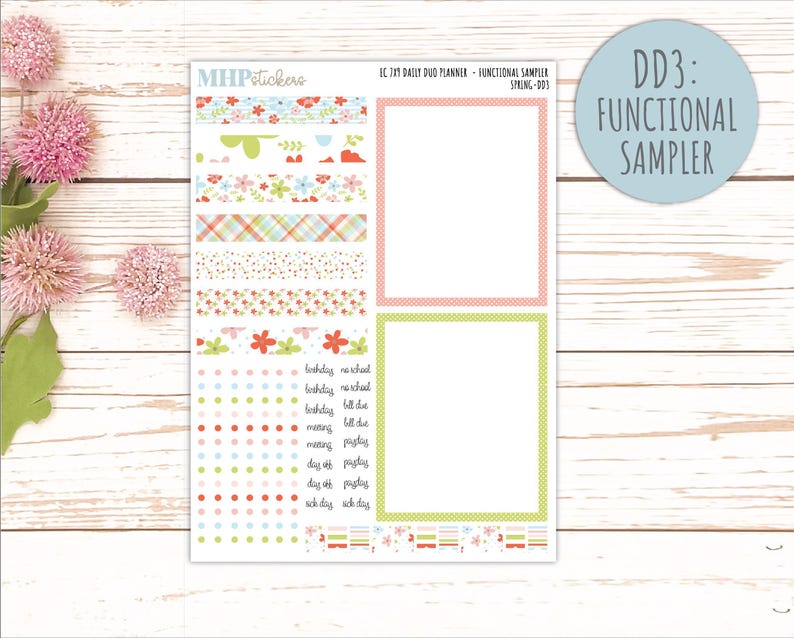 MARCH Daily Duo Sticker Kit for 7x9 Erin Condren Planners. 2026 ...