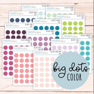 Big Dot Color Sticker für Planer und Bullet Journals || Q162