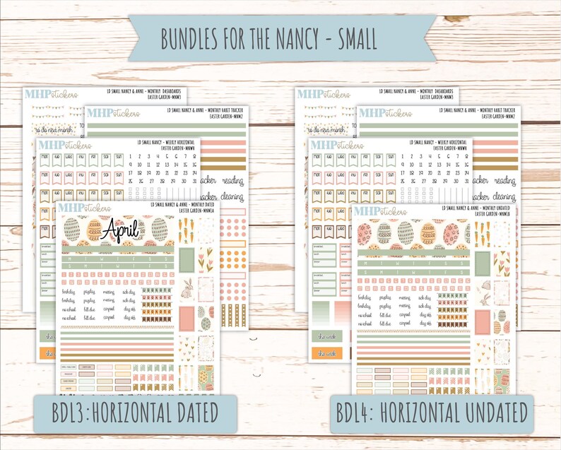 APRIL 2026 Stickers for Small Nancy & Anne Laurel Denise Planners ...