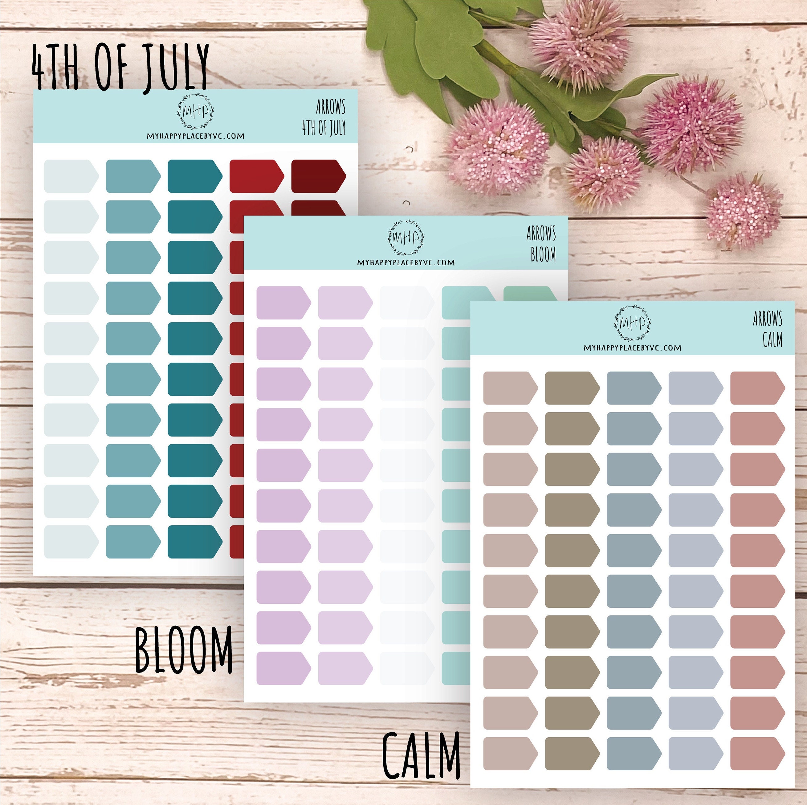 Small Arrow Planner Stickers. Stickers for Planners, Bullet Journals and  Organizers. Bullet Point Stickers || H556