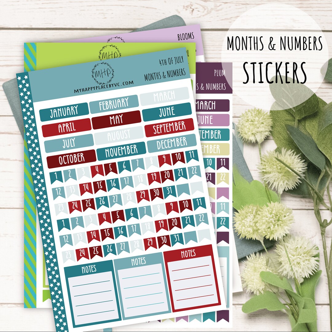 月花様確認用 大学プランナー、教師プランナー、バレットジャーナル用の月と