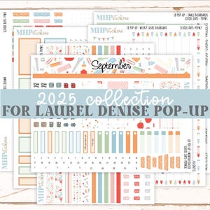 September 2025 Stickers for The Jo Laurel Denise Planner (Formerly Pop-Up Planner) &quot;School Days&quot;  || POP