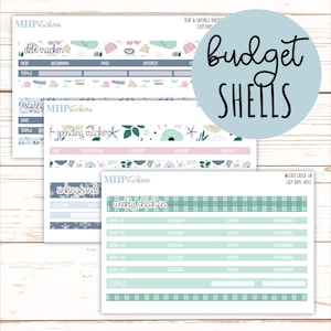 Budgetschelpen. Add-ons voor Laurel Denise Planners (COSY DAYS) || AOCD