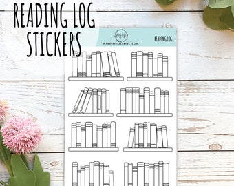 Reading Log Stickers for Bullet Journals. Stickers for Planners and Or – My  Happy Place Stickers