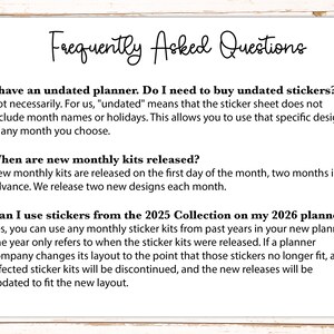Monthly Headers Set for the Small Nancy & Anne Laurel Denise Planners ...