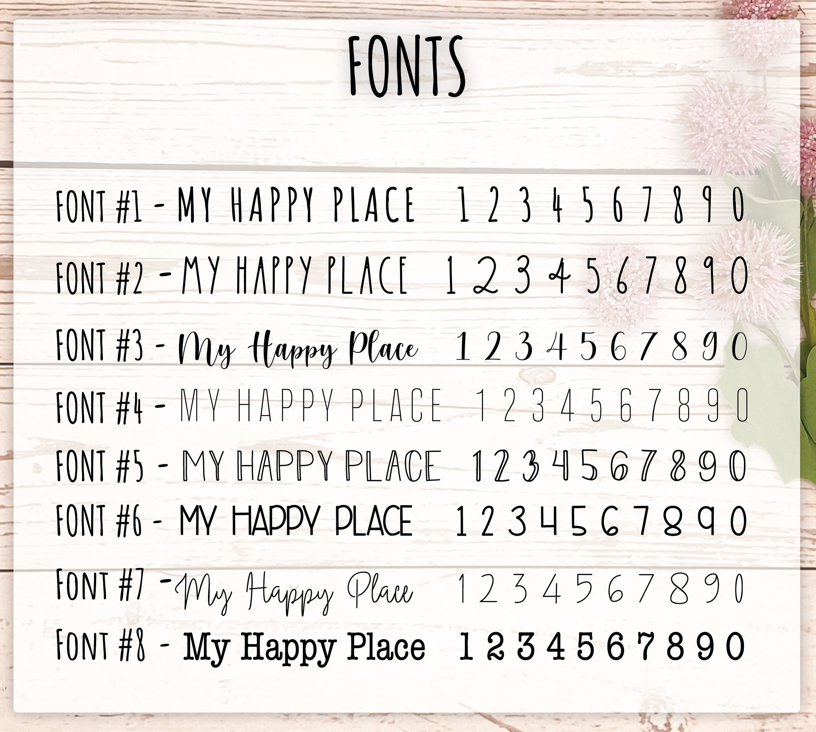 X-Large Date Number Stickers for Planners, Organizers and Bullet Journals.  College Planner. 8 Fonts to Choose From || H522