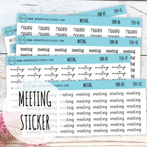 Script MEETING Stickers  || T345