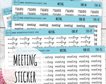 Script VERGADERINGSstickers || T345