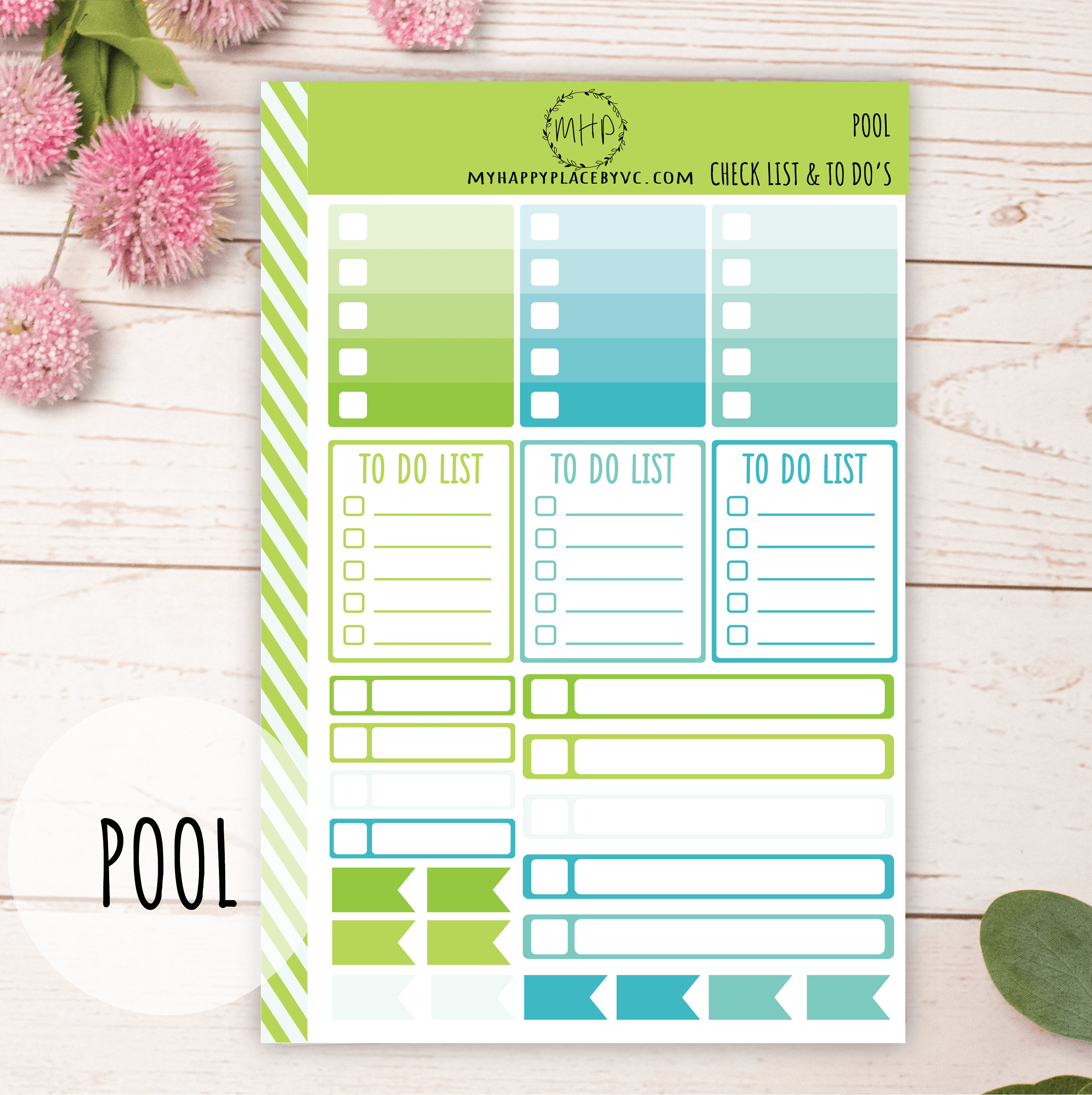 Check List and to Do Planner Stickers for College Planner, Teacher ...