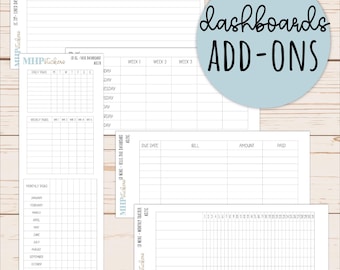Dashboards für den Laurel Denise und Erin Condren Planer || AO-DB