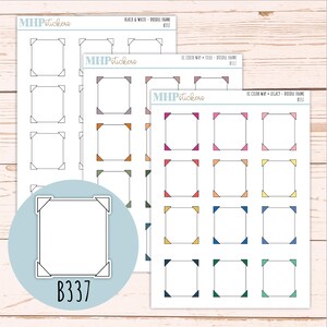 Ram Doodle Planner Stickers. EC Color Way || B337
