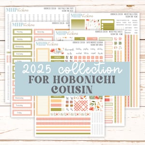 Adesivos de JUNHO de 2025 para o primo Hobonichi. Agendas A5 "Bloom Time" || HCBT