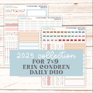 SEPTEMBER Daily Duo Sticker Kit for 7x9 Erin Condren Planners. "School Days"  || ECDD