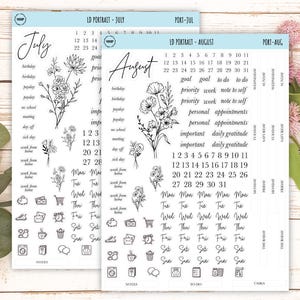 Minimalist Stickers for the Laurel Denise Scout Planner(formerly Portrait Planner). || LD-P image 5