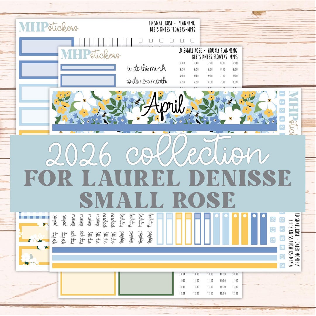 APRIL 2026 Stickers for the Small Rose Laurel Denise Planner (formerly ...