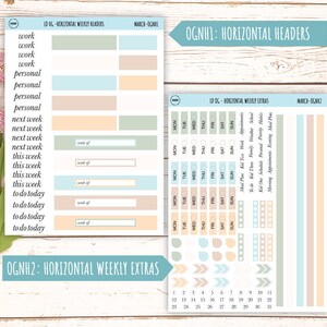 Neutral Color Stickers for OG Laurel Denise Planners. MARCH || OGNMAR ...