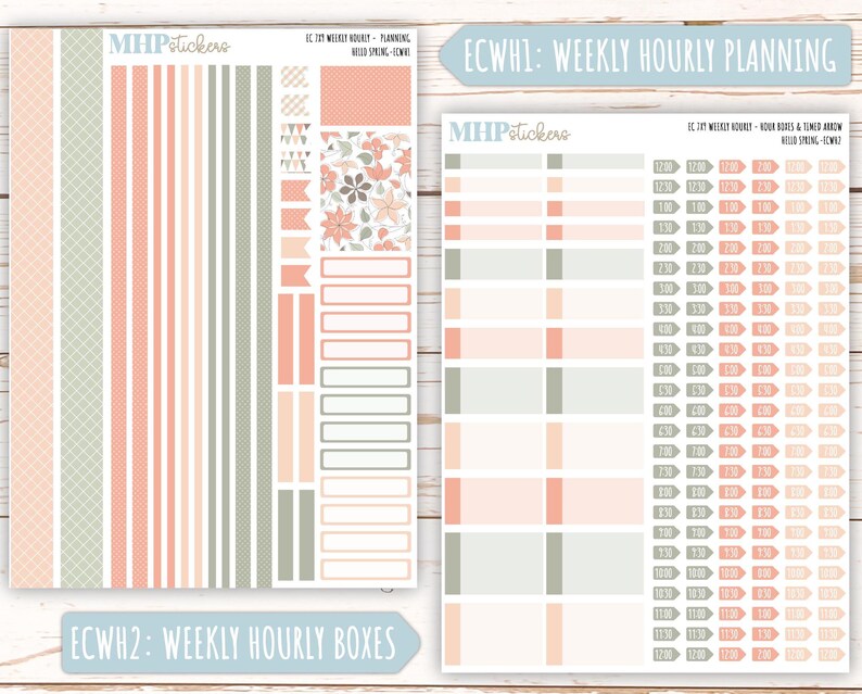 MARCH Weekly Planning Kits for 7x9 Erin Condren Planners. "hello Spring ...