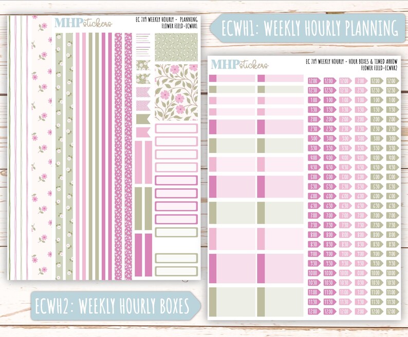 APRIL Weekly Planning Kits for 7x9 Erin Condren Planners. "flower ...