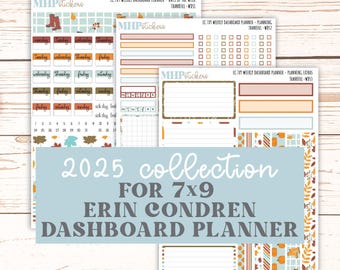 NOVEMBRE Kit de tableau de bord hebdomadaire pour agenda Erin Condren 7 x 9 pouces. « Reconnaissant » || ECWDS
