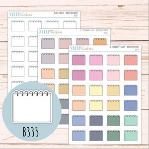 Planerare-klistermärken för anteckningsböcker. EC Color Way || B335