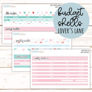 Budgetschelpen. Add-ons voor Laurel Denise Planners (LOVER'S LANE) || AOLL