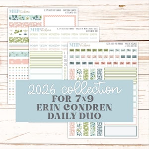 MAY Daily Duo Sticker Kit for 7x9 Erin Condren Planners. 2026 Collection "A Little Wild"  || ECDD