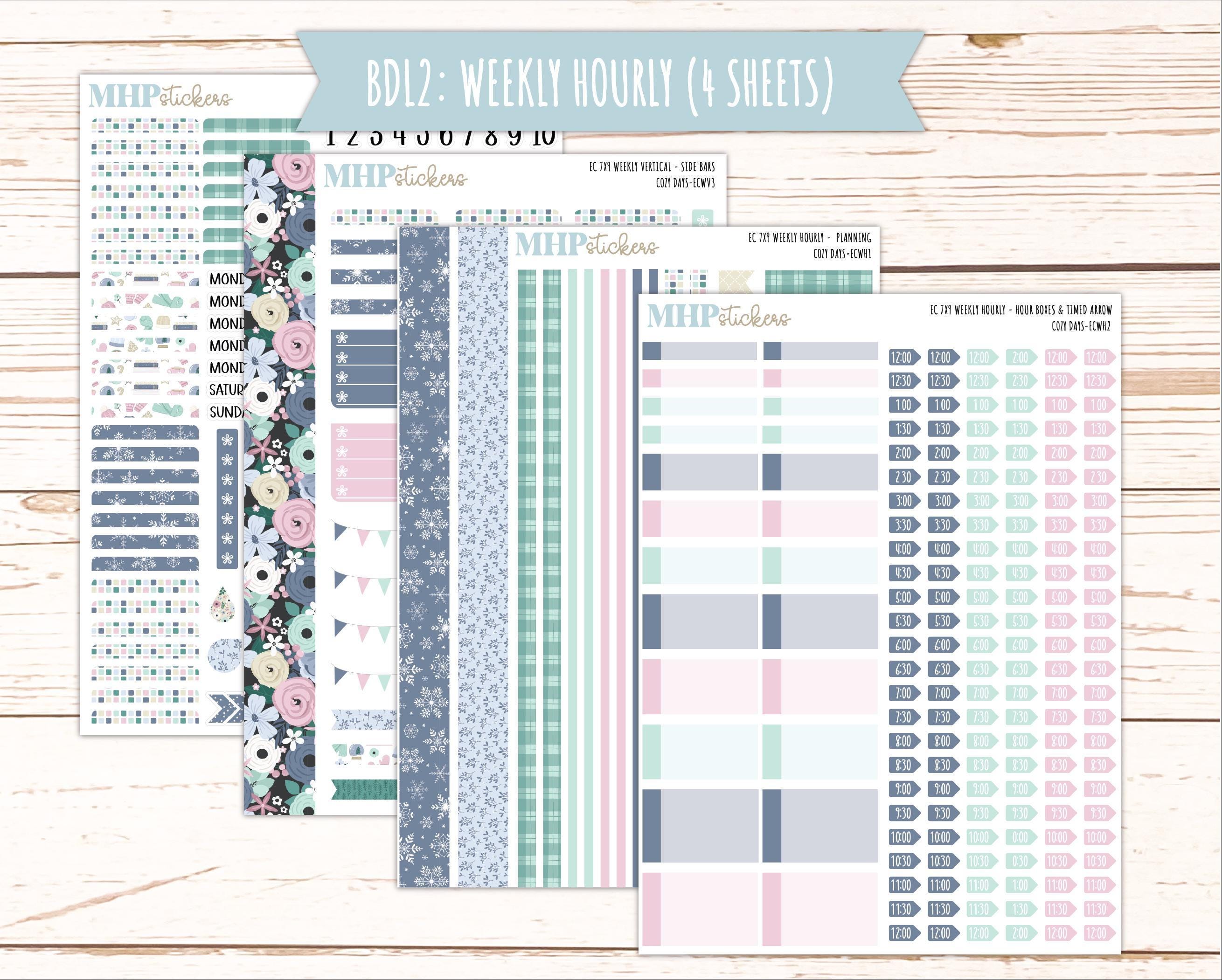 JANUARY Weekly Planning Kits for 7x9 Erin Condren Planners. "cozy Days ...