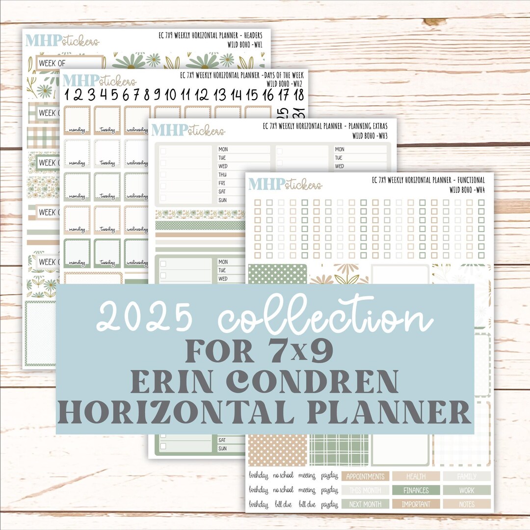 NOVEMBER Weekly Horizontal Planning Kit for 7x9 Erin Condren Planners ...