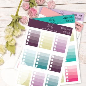 TO DO LISTS Sticker für College Planner, Lehrer Planner und Bullet Journals || F728